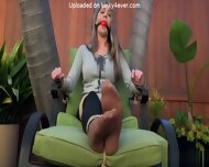 Girl Tied In Chair And Ball Gagged Drooling